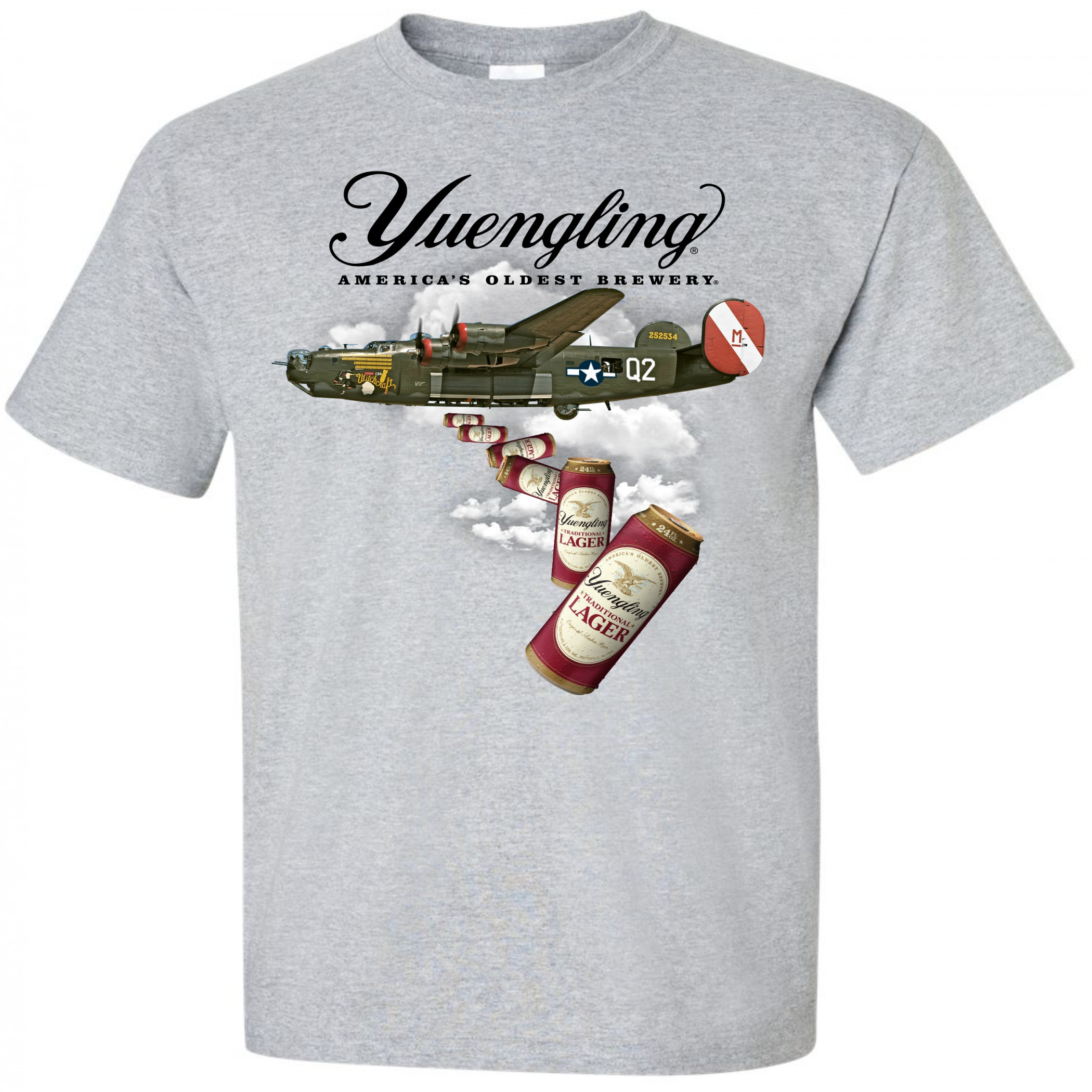 Yuengling Bomber B-24 Grey T-Shirt